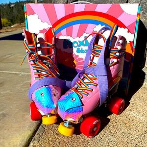 BEGINNER MOXI SKATE GIFT SET PINK RAINBOW RIDER